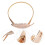 1 Paar Vorhangband Mit Eisenmagnet Und Blumenmuster 3