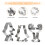 9Teile Keks Ausstechformen 3D Set 7