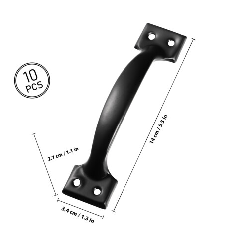 Cabinet Door Knobs Eisen Zug Schwarz Renovierung 10 1