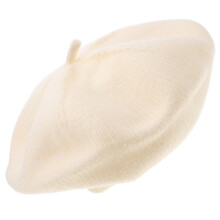 Beret Für Kleinkindmädchen, Baskenmütze Beige, 1