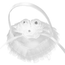 Herzförmiges Ringkissen Mit Griff Für Hochzeiten
