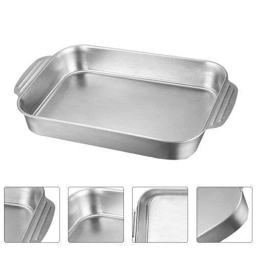 Double Ears Plate Backform Silber Ofengeeignet 1 Satz 2