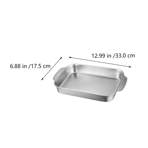 Double Ears Plate Backform Silber Ofengeeignet 1 Satz 1