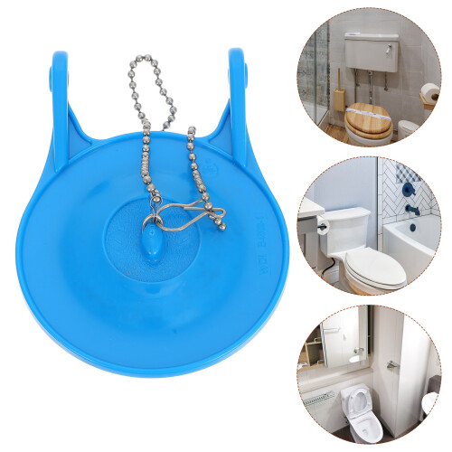 1 Blauer PVC Spülkasten Absperrklappe Ablaufventil Stopper 2