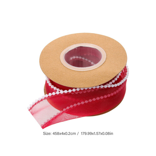 Polyester Band Blumenband Rot Eine Rolle 1