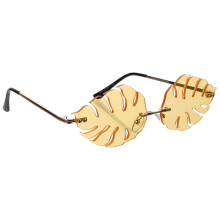 Partybrille Foto-Sonnenbrille Neuheit Augen- Totenkopf Gelb