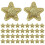 Star Cloth Applikation Sternen Patch Gold 100 6