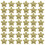 Star Cloth Applikation Sternen Patch Gold 100 3