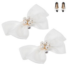 1 paar hochzeits-schuhclips mit band, perlen, schnalle, damen-schmuck