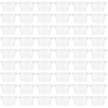 100Pièces Pots À Dessert Jetables En PP Transparent Pour Stockage