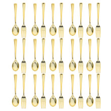 120 Gold Besteck Silberware