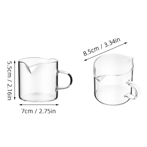 2 Stk. Milchkrug Wassertrinkglas Kaffeetasse 1