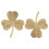2 Messing Shamrock Schubladenknöpfe Schrankgriffgriffe 1
