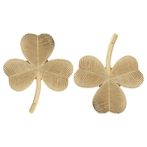 2 Messing Shamrock Schubladenknöpfe Schrankgriffgriffe