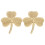 2 Messing Shamrock Schubladenknöpfe Schrankgriffgriffe 10