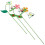 3St Metall Blumenhalter Eisen Erdspieß 5