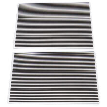2St Plastic Reliëfmappen Met Strepen En Bladeren, DIY Scrapbook Tools
