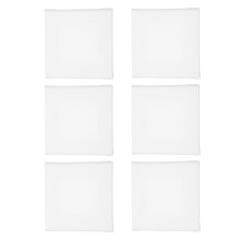 6 Mini 10x10x1,5 Cm Weiß Für Kinder