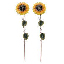 2 Dekorative Sonnenblumen Für Außenbereich, Garten Und Friedhof