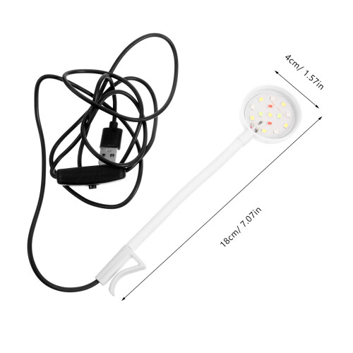2Stk Usb Aquarium Licht Verstellbare Led Klemmbar 2