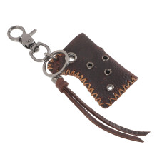 Feuerzeug Schlüsselanhänger Halter Dunkelbraun 1 Set