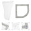 1 Set Abflussfilter Halter PP Spüle 2