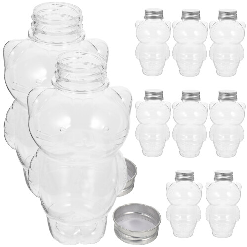 Transparente Milchflasche Getränkebehälter Tragbar 10
