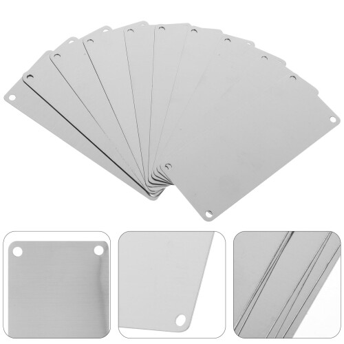 10 Schilder Namensschild Metall Stanzen 2