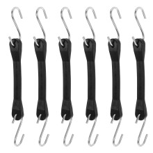 Gepäckgurt Befestigung Schwarz 6 10,2x0,8x0,4 Zoll Eisen