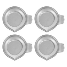 4 Aluminiumfolie Wiegeschale Mini Lebensmittelwaage Silber