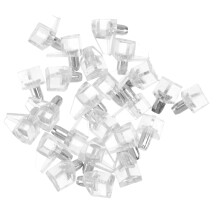 Hengzirui 100St Regalhalterungen Stahl Mit Transparenten Clips