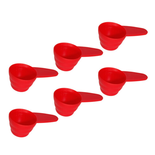6St Messbecher Löffel Gewürz Rot 1