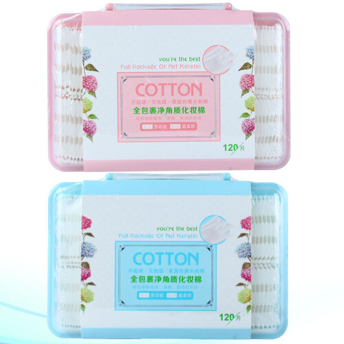 2 Boxen Gesichts-Tupfer, Make-Up- -Pads, Wattestäbchen 2