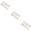 3Stk. 10-Teiliges Holz- -Set 0-9 - Selbstklebend 9