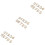 3Stk. 10-Teiliges Holz- -Set 0-9 - Selbstklebend 5