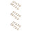 3Stk. 10-Teiliges Holz- -Set 0-9 - Selbstklebend 8