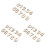 3Stk. 10-Teiliges Holz- -Set 0-9 - Selbstklebend 2