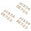 3Stk. 10-Teiliges Holz- -Set 0-9 - Selbstklebend 6