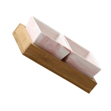 Snack Lebensmittel Aufbewahrungsteller Keramik Rosa 1 Indoor Nutzung