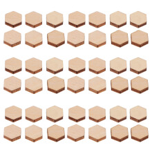 600 stück 10 mm buchenholz sechseck formen bastelbedarf diy deko
