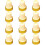 12 Goldfarbene Für 1