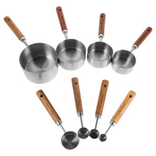 Küchen Messlöffel Kochmessgerät Silber 8 Teilig