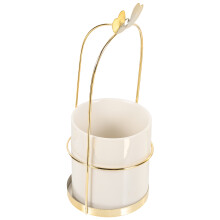 Cutlery Aufbewahrungsglas Goldene Aus Und Keramik