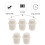Kleiner Stopfen Dichtung Beige 5 8