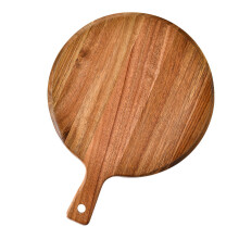 Raindrops Hellbraunes Holz Pizzabrett 1