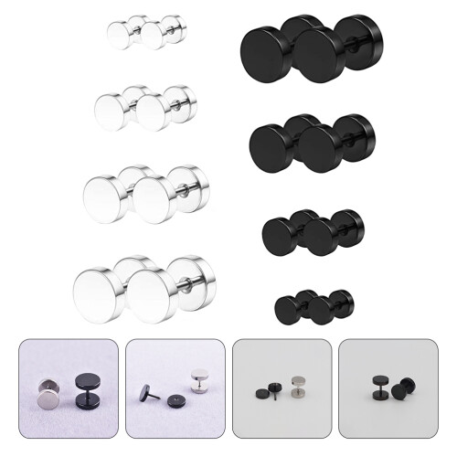 8 Paar Ohrpiercing Stifte Ohrstecker 2