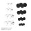 8 Paar Ohrpiercing Stifte Ohrstecker 7