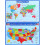 Map Wall Chart Of States 1