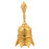Handring Glocke Lampe Schale Schlüsselanhänger Timer Gold 10
