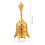 Handring Glocke Lampe Schale Schlüsselanhänger Timer Gold 2